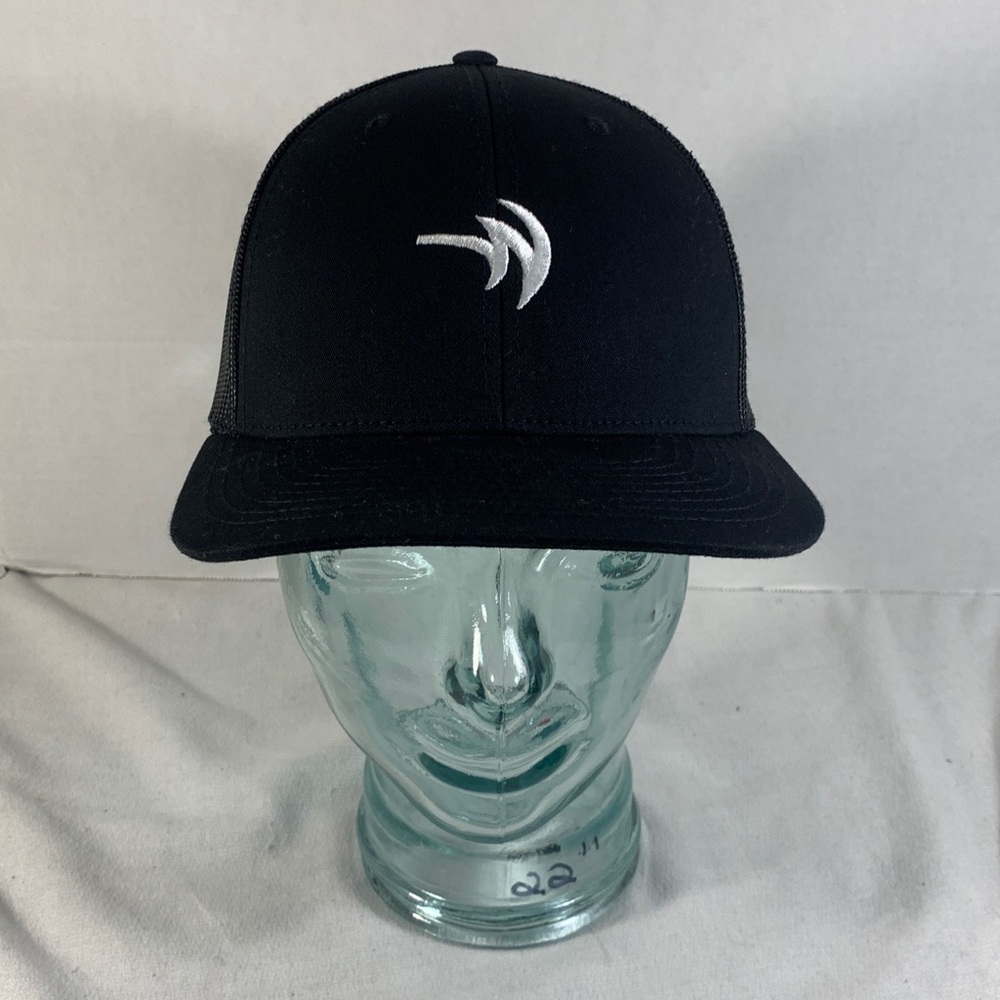 Men's Richardson Black Trucker Hat with US National Whitewater Center Logo